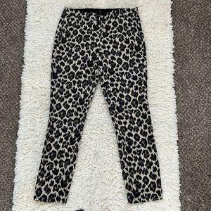 J. Crew Martie Cheetah Print Trouser Women’s Size 8T